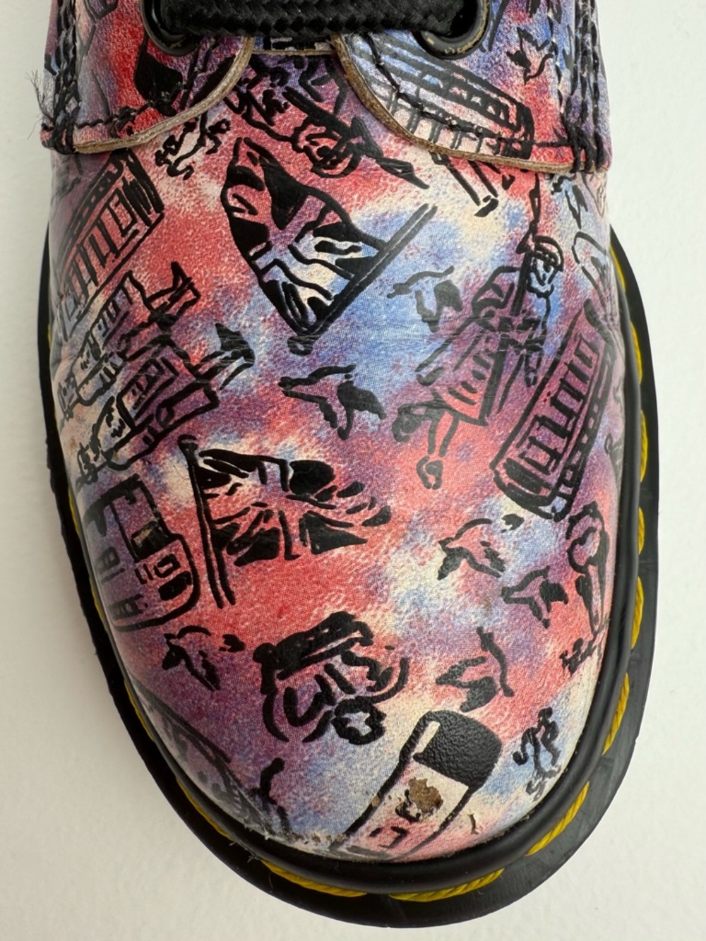 Dr. Martens 1460 Vintage England London Icons Scene Print 8 Eye Boots UK 5 - Picture 7 of 16